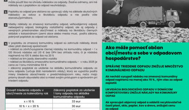 1. fotografia fotogalérie Ako je to s poplatkom za komunálny odpad? - foto